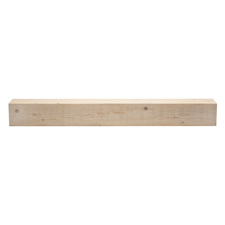 Rustic wooden barn beam mantel shelf by Dogberrycollections, shown mounted on a wall with a natural finish and decorative items.