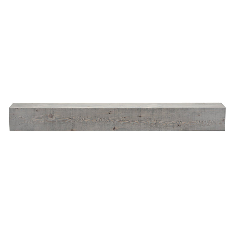 Wooden barn beam fireplace mantel shelf by Dogberrycollections, showcasing rustic reclaimed wood with natural grain and sturdy design.