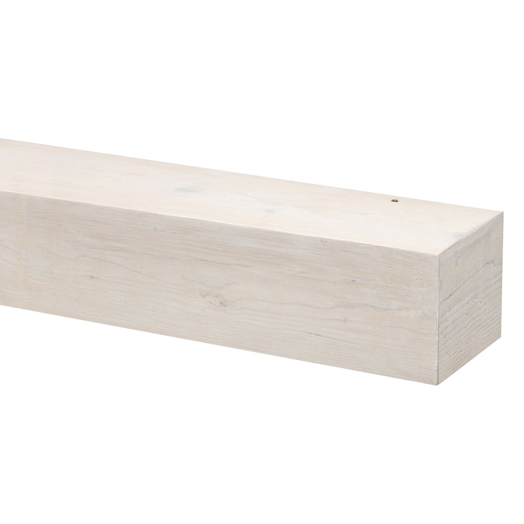 Rustic barn beam fireplace mantel shelf by Dogberrycollections, showcasing natural wood texture and sturdy design for home decor.