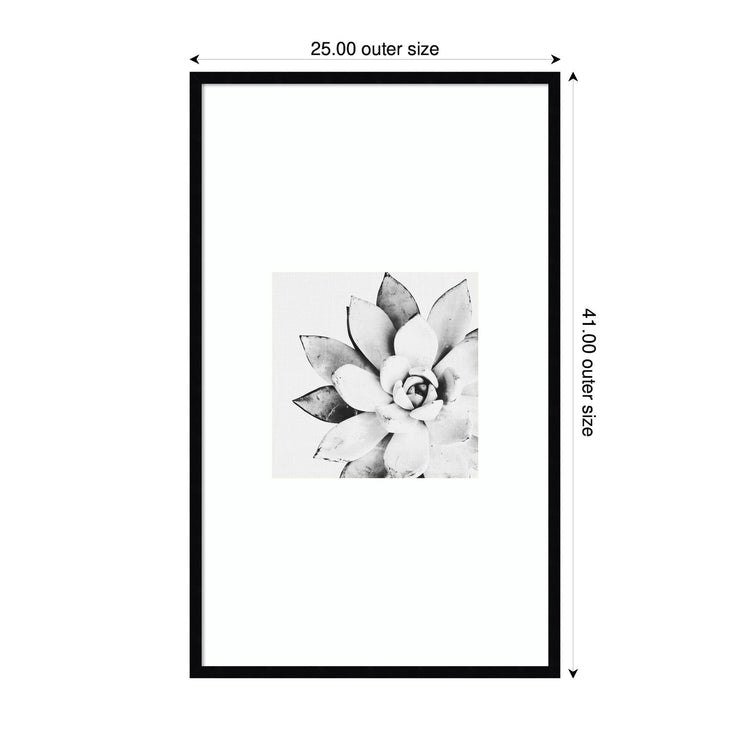 Modern succulent botanical framed wall art by kateandlaurel featuring vibrant printed succulent plant design in a sleek frame.