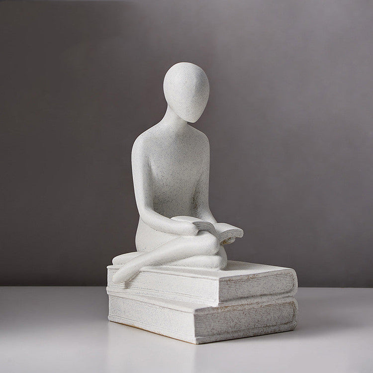 Abstract Human Figure Sculpture — Nordic Minimalist Resin Figurine, Multiple Poses