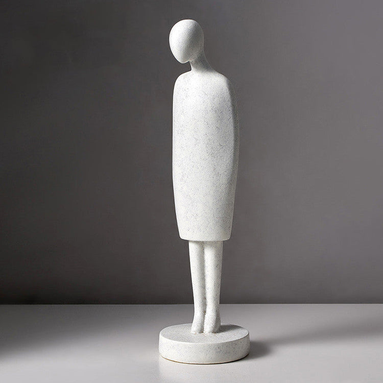 Abstract Human Figure Sculpture — Nordic Minimalist Resin Figurine, Multiple Poses
