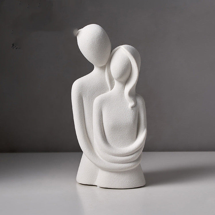 Abstract Human Figure Sculpture — Nordic Minimalist Resin Figurine, Multiple Poses