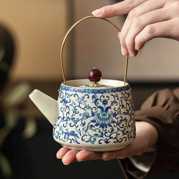 Luxury Tea Set Gift Box β Elegant Ceramic Kettle & Mugs