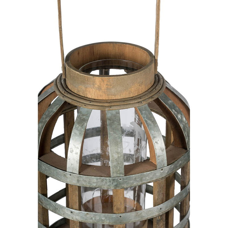 Wooden decorative lantern with handle, suitable for indoor, outdoor, garden, or wedding settings, by HouseOfZazla