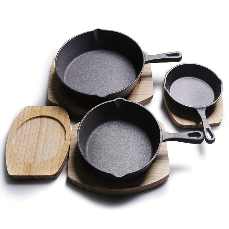 Durable 18x12 inch cast iron skillet with nonstick surface