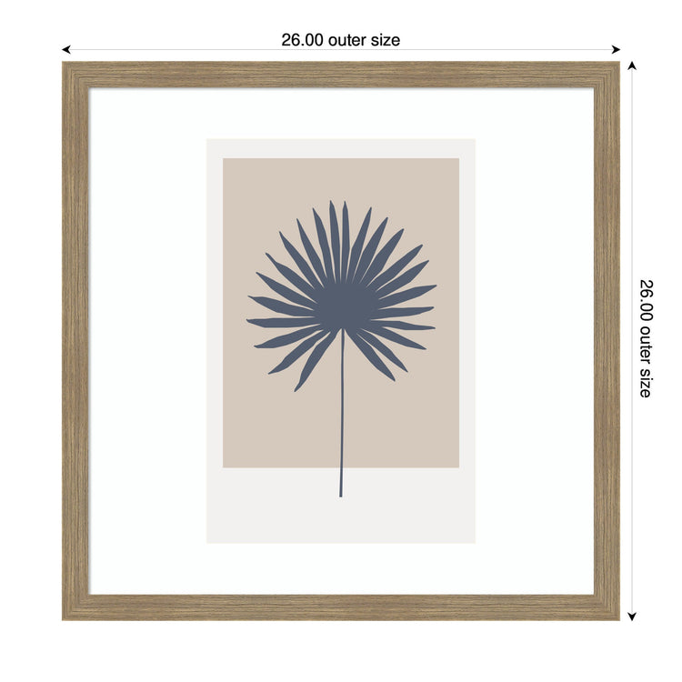 Botanical palm colorblock framed wall art by kateandlaurel, featuring vibrant botanical and geometric design for modern decor.