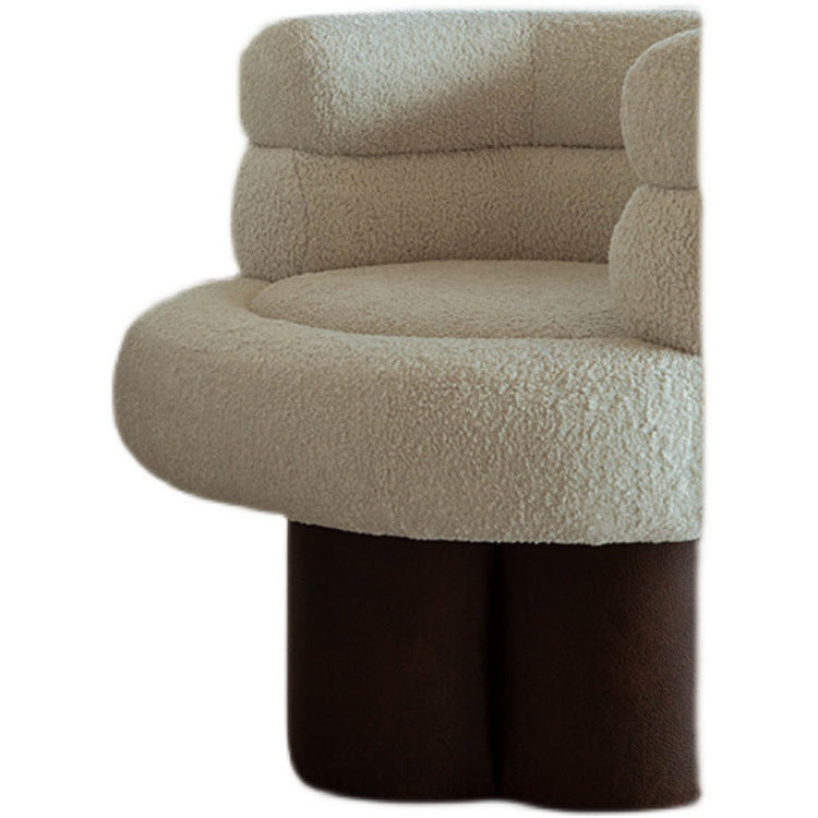 FLIPSTYLEZLLC sherpa velvet single sofa and ottoman set, modern accent lounge chair with plush velvet upholstery.