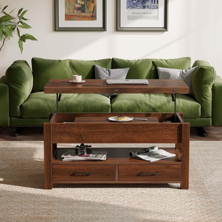 Coffee Table Lift Top – Multi-Function Dining; Storage for Smart Living - Modern Home & Kitchen