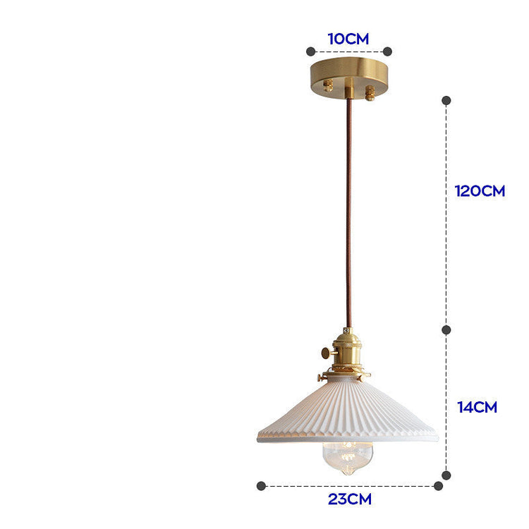 Decorbites Nordic Japanese porcelain chandelier with translucent design and simple creative style, hanging with a modern aesthetic.
