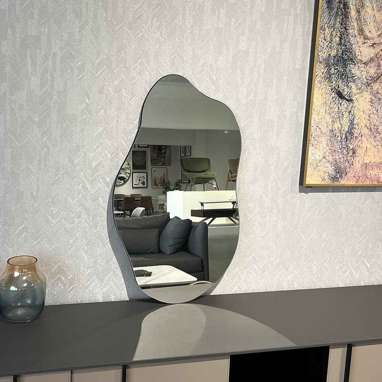 Frameless Irregular Wall Mirror 19.7"x33.5" – Modern Home Decor - Modern Home & Kitchen