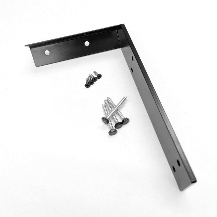 Corner Shelf with Visible Bracket