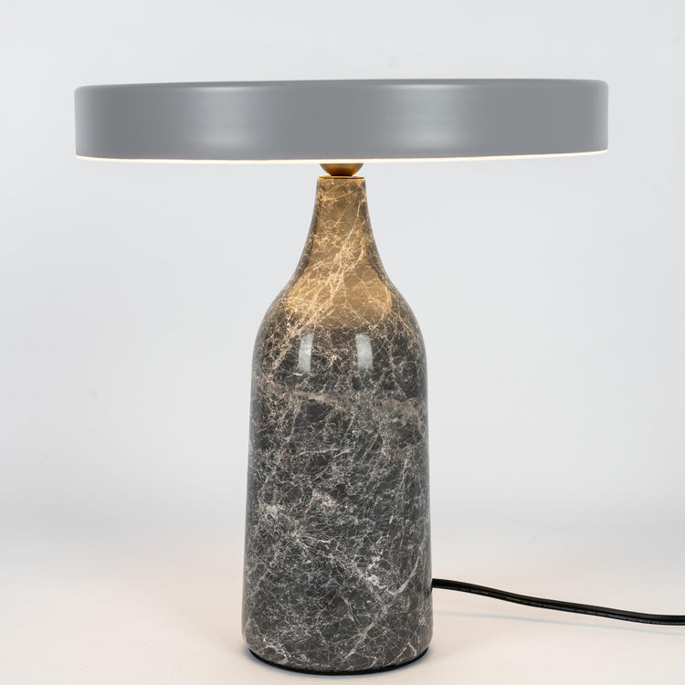Mooiehome Eddy 12.6-inch table lamp with a modern design, featuring a sleek base and a cylindrical fabric lampshade.
