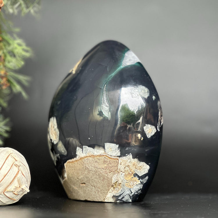 Extra Large Amethyst & Agate Geode Sculpture – Polished Natural Stone Decor from Uruguay