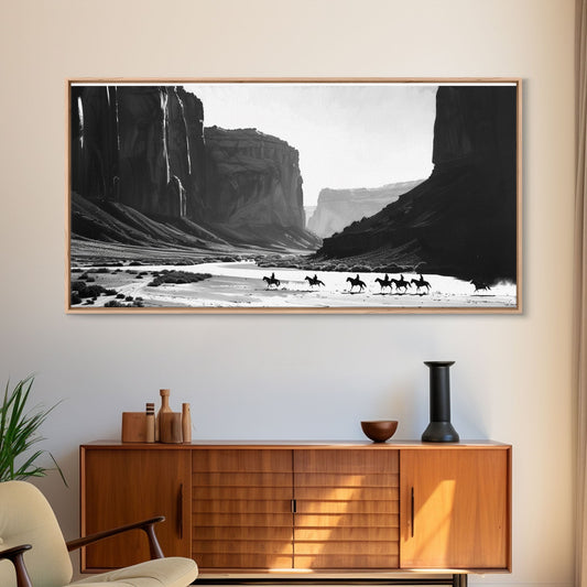 NuevArt modern giclée canvas wall art with hand-stretched frame, FSC certified wood, museum-grade print on a sleek, contemporary design