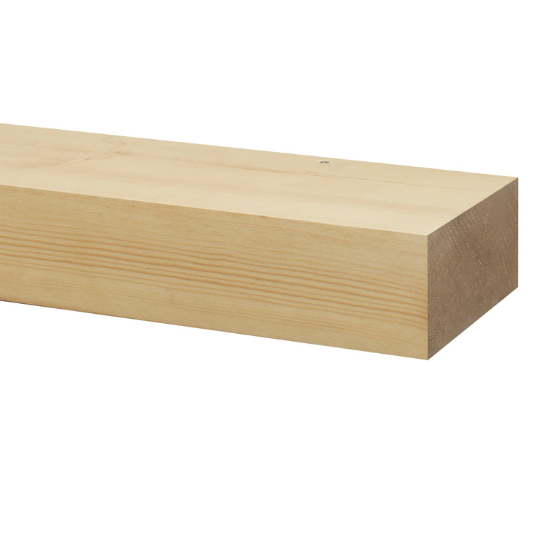 Smooth Solid Floating Timber Fireplace Mantel Shelf | Natural Wood Wall Decor