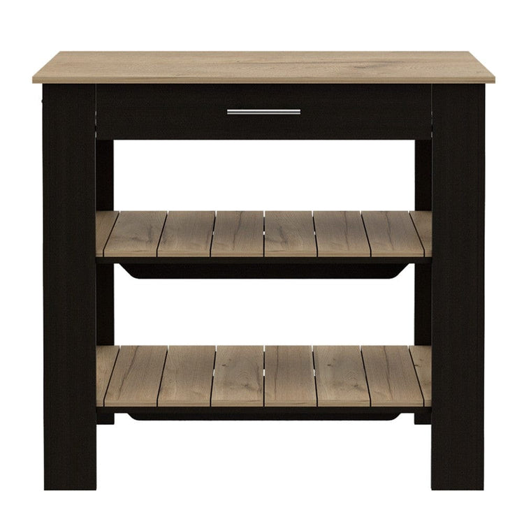 Contemporary kitchen island for meal prep, storage, and entertaining