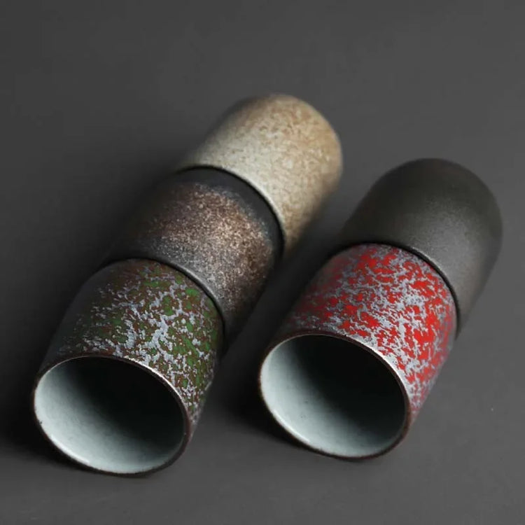 DecorBites™ Japanese Ceramic Coffee Cup Set - Personal Porcelain Tea Drinkware Mug - Modern Home & Kitchen