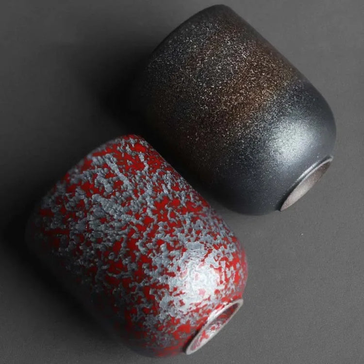 DecorBites™ Japanese Ceramic Coffee Cup Set - Personal Porcelain Tea Drinkware Mug - Modern Home & Kitchen