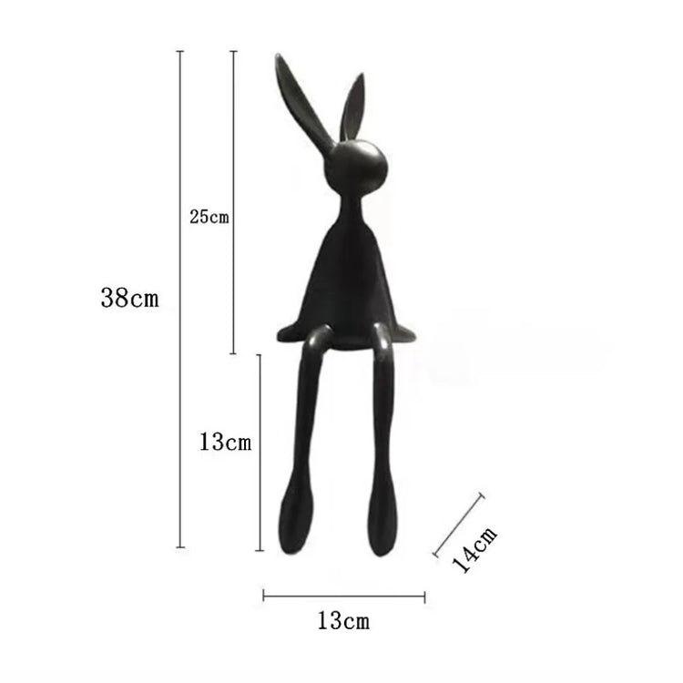Creative Home Decor Rabbit Statue Abstract Art Sculpture Desk Living Room TV Cabinet Wine Cabinet Handicrafts Ornaments