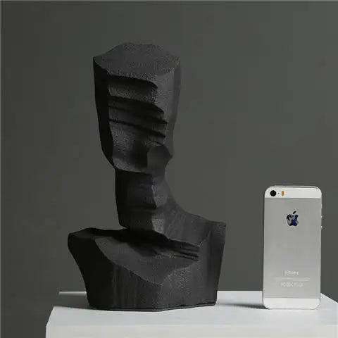 Abstract characters sculpture decoration by Decorbites, modern resin art piece featuring unique artistic figurative design.