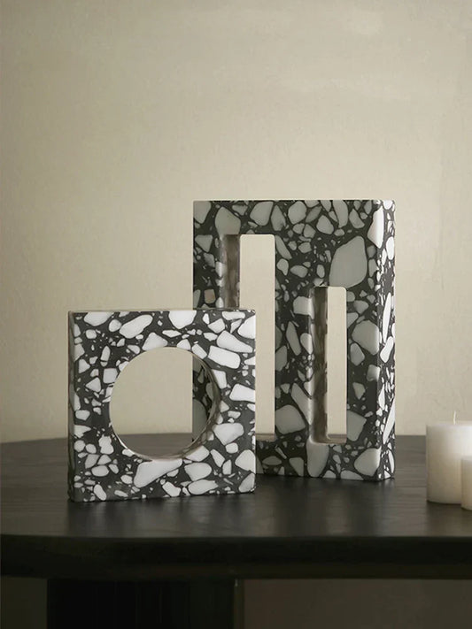Archway Terrazzo Sculpture β Modern Minimalist Stone Accent Decor
