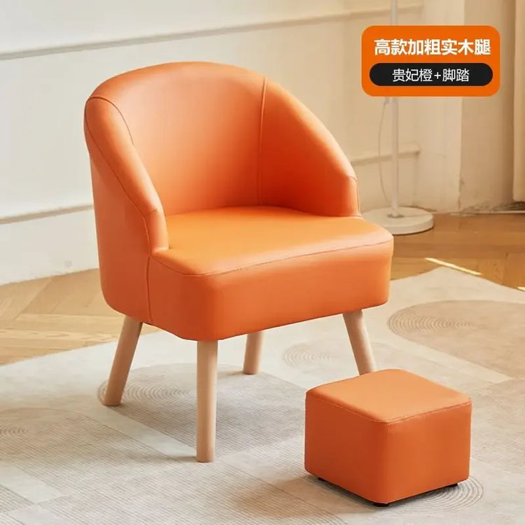 Modern cozy Leisure Single Sofa Chair by Decorbites, featuring plush fabric and sleek design for stylish comfort in living spaces.