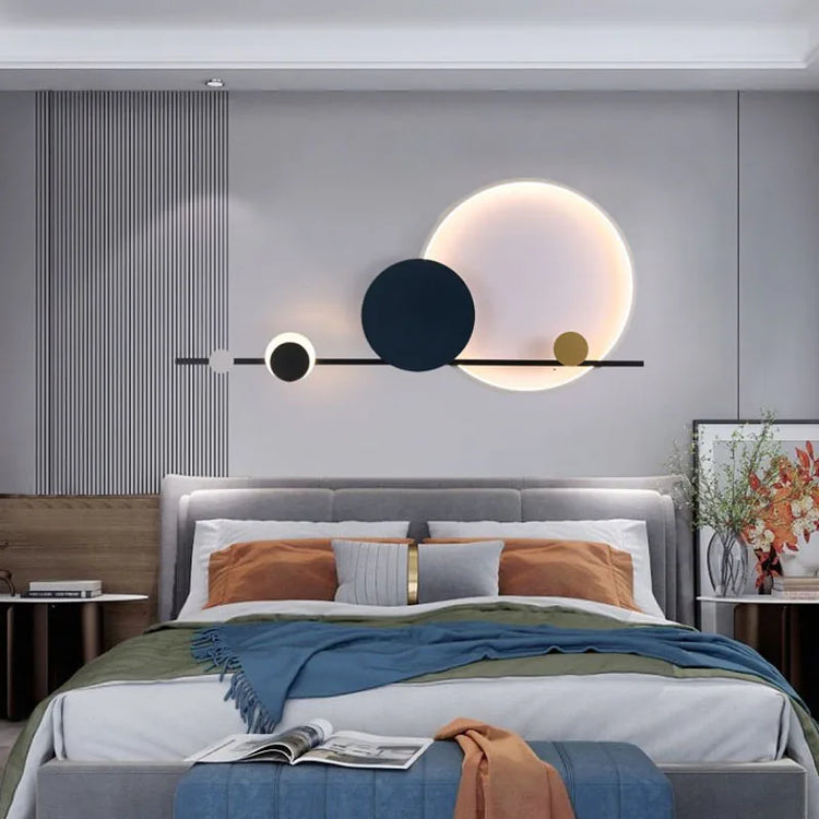 Modern LED wall sconce by Decorbites, Art Deco style wall lighting fixture with sleek geometric design and warm illumination.