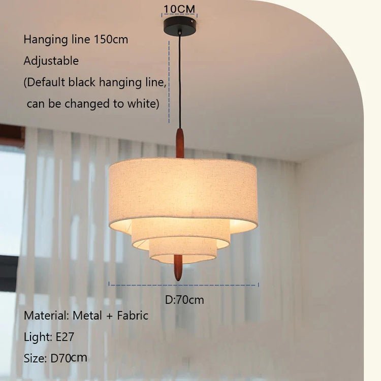 Decorative fabric chandelier light fixture by DECORBITES with soft, flowing fabric shades and elegant design for stylish illumination.