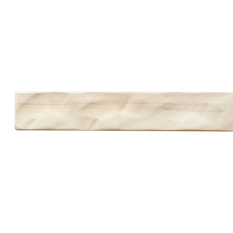 Hewn Kitchen floating shelf by Dogberrycollections, hand-textured solid poplar wood in unfinished finish, available in 24 to 72 inches.
