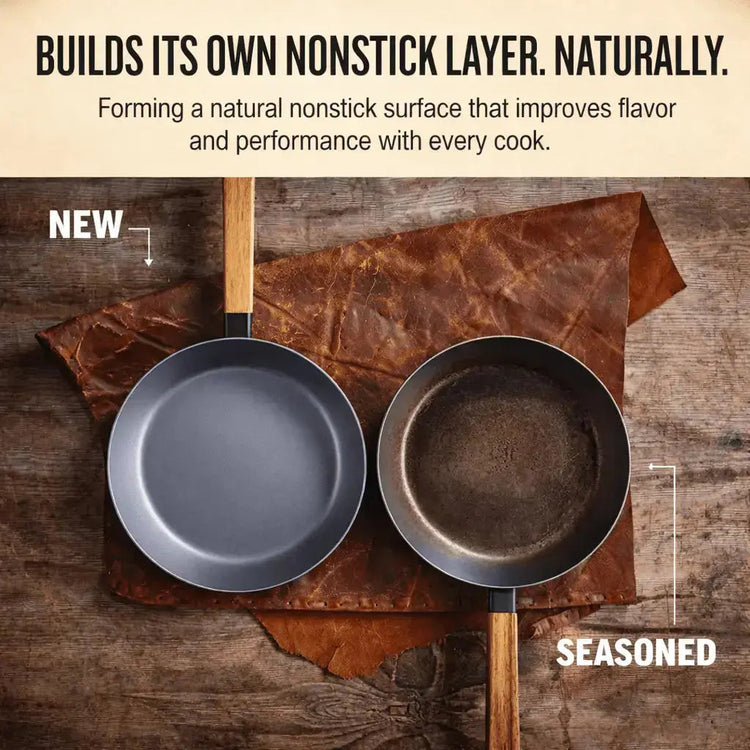 12-inch Alva Cookware wok pan with a non-stick surface and stainless steel handle, ideal for stir-frying and versatile cooking.