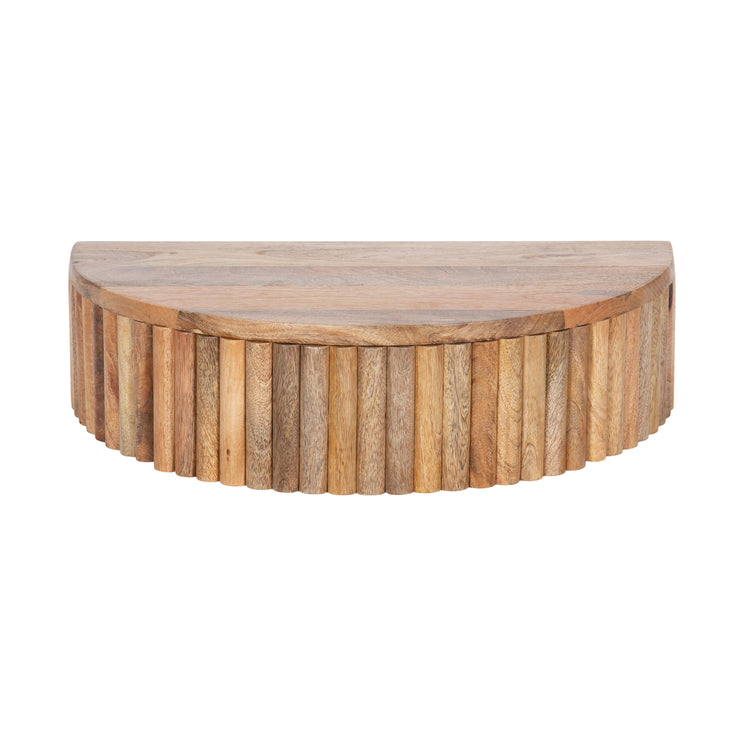 Reid Ribbed Floating Side Table | Modern Wall Mounted Bedside Table Decor