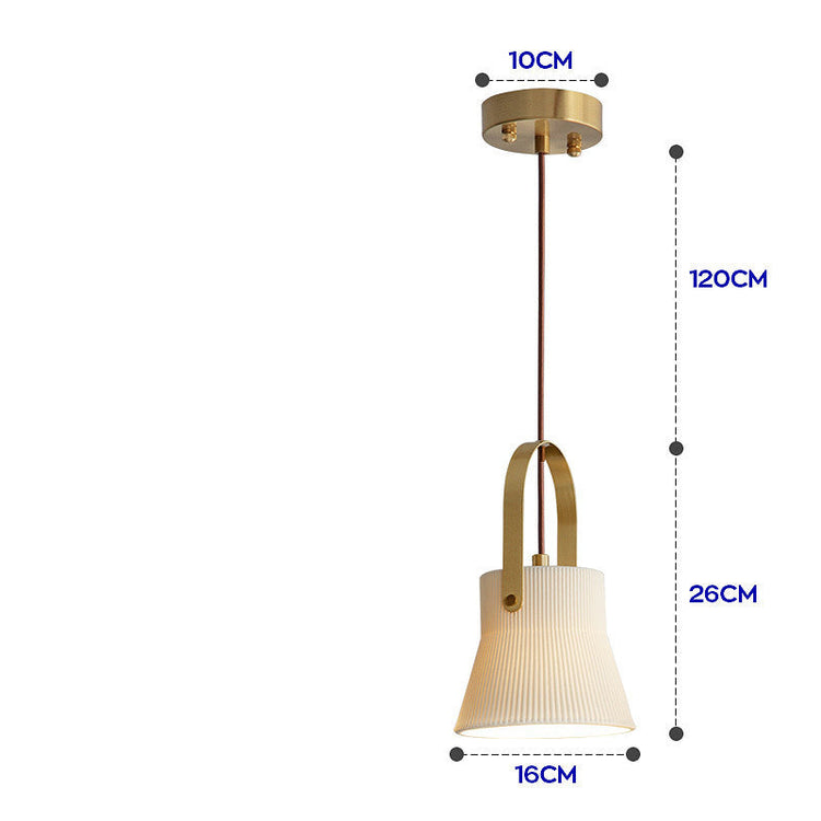 Decorbites Nordic Japanese porcelain chandelier with light-transmitting design, featuring simple, creative craftsmanship for elegant illumination.