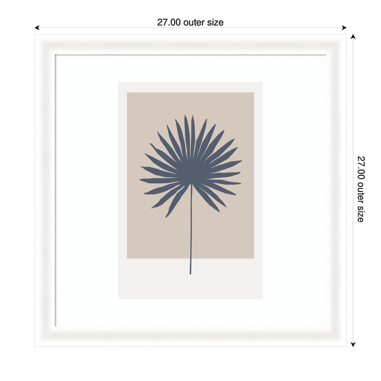 Botanical Palm colorblock framed wall art by kateandlaurel featuring vibrant tropical palm leaves and modern design.