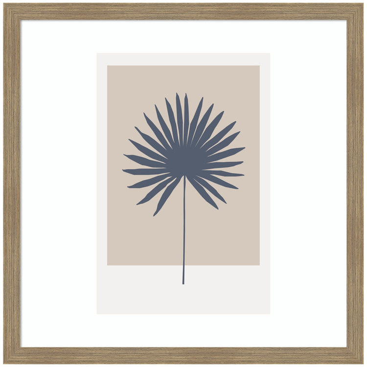 Botanical palm colorblock framed wall art by kateandlaurel, featuring vibrant tropical leaves in a modern design