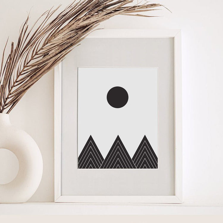 Modern Archival Art Print – Matte Finish Wall Decor (Unframed) - Modern Home & Kitchen