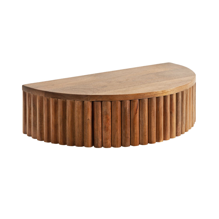 Reid Ribbed Floating Side Table | Modern Wall Mounted Bedside Table Decor