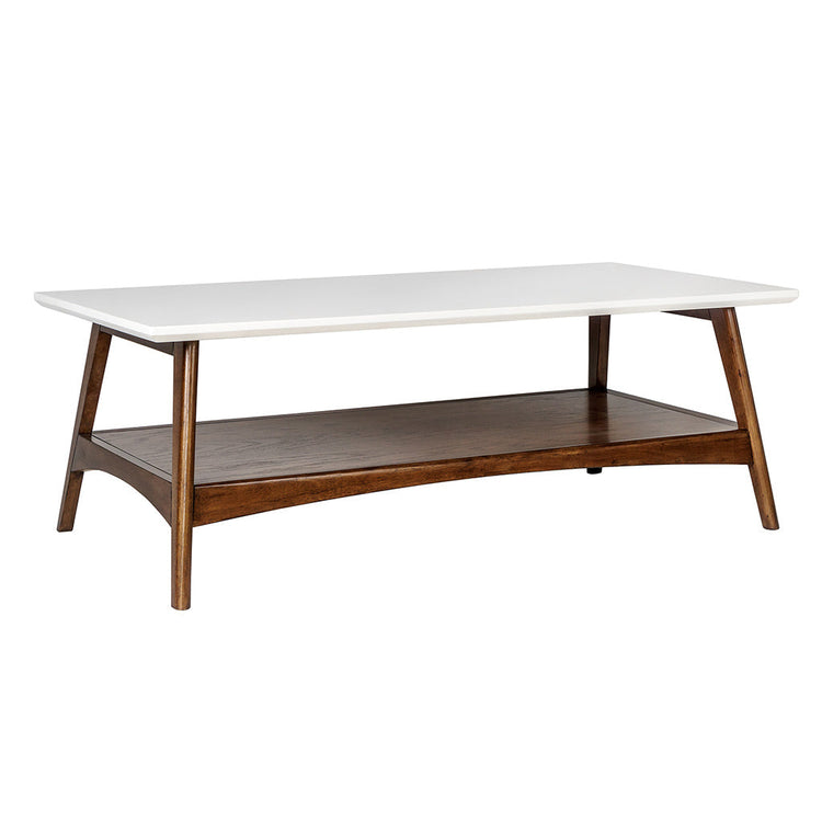 VYSN Blak Hom Classic minimalist coffee table with mid-century wood design and built-in storage for home and garden decor.