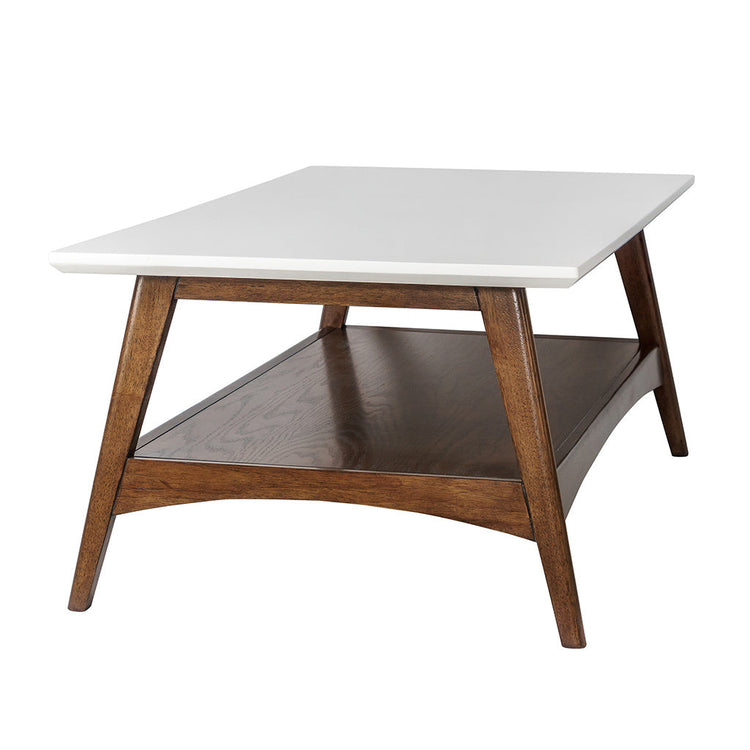 VYSN Blak Hom Classic minimalist coffee table with mid-century wood design and built-in storage in a modern home setting
