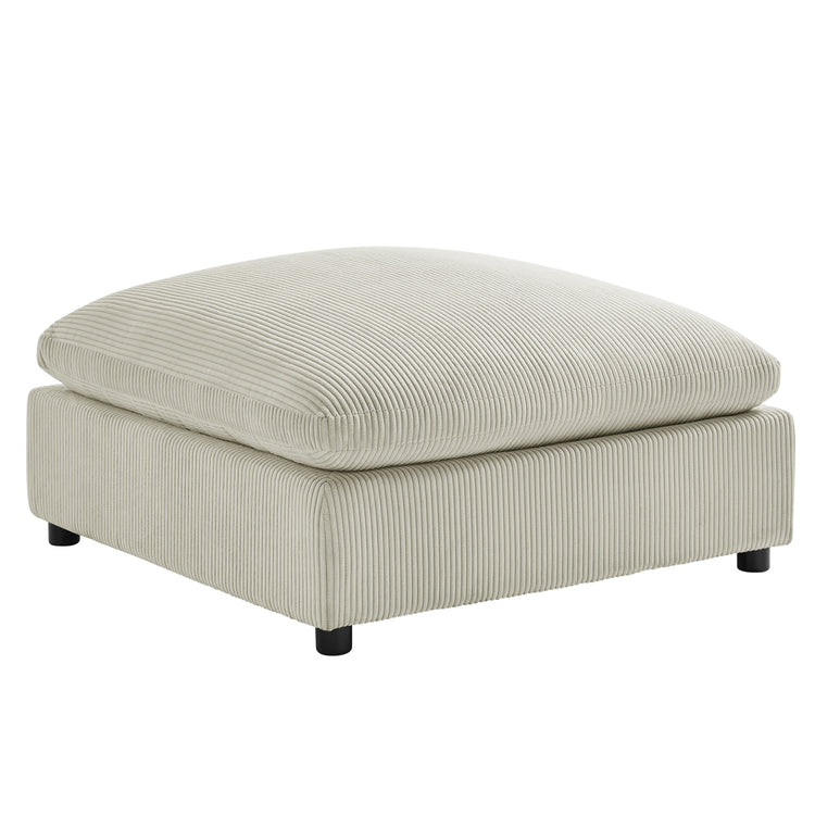 Beige Chelsea Modular Chofa Sofa by HouseOfZazla, a 3-piece plush sectional with soft fabric cushions and modern design.