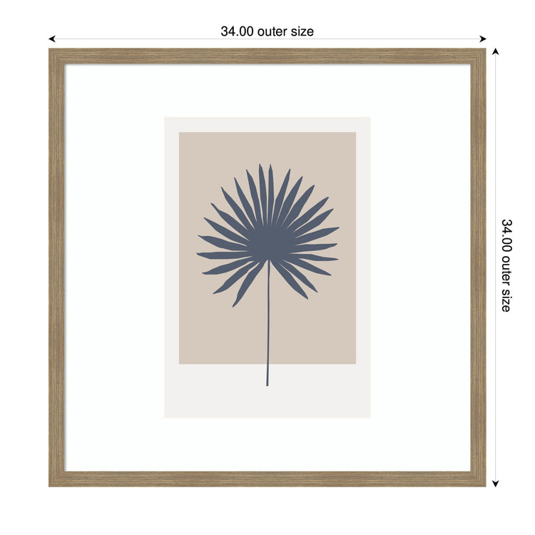 Botanical Palm colorblock framed wall art by kateandlaurel, featuring vibrant tropical leaf design in a modern print.