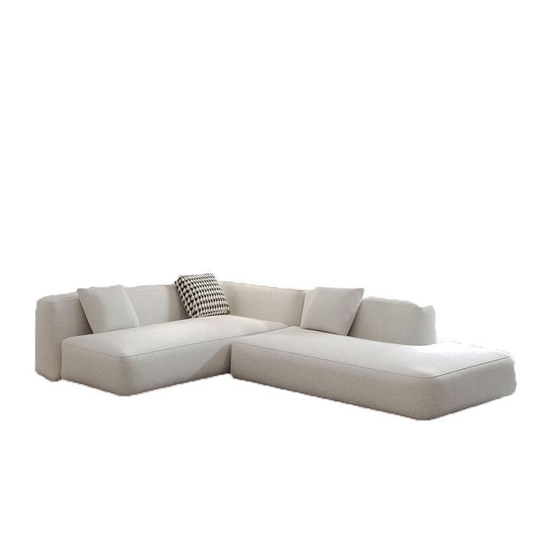 Italian minimalist modular sofa by FLIPSTYLEZLLC, featuring sleek Nordic modern design with plush cushions in a contemporary living room setting.