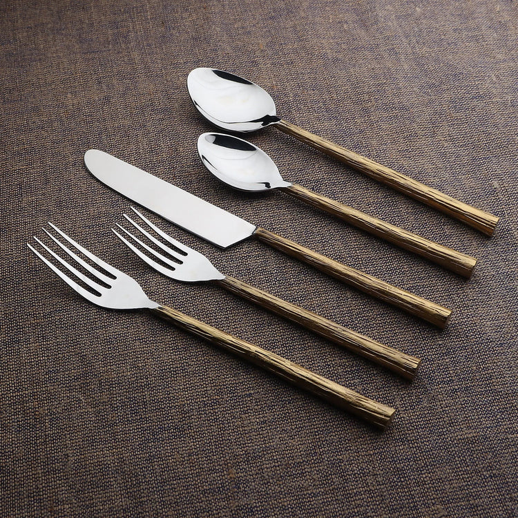 Vinear Flatware, 5- Pc. Place Setting - Modern Home & Kitchen