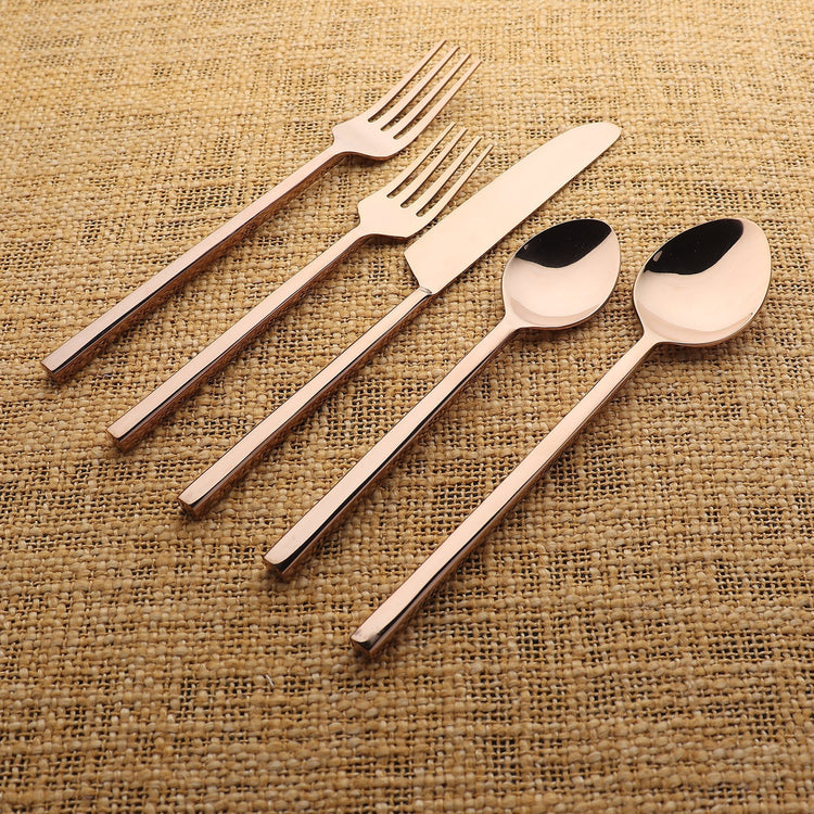 Jason PVD Flatware, 5-Pc. Place Setting - Modern Home & Kitchen