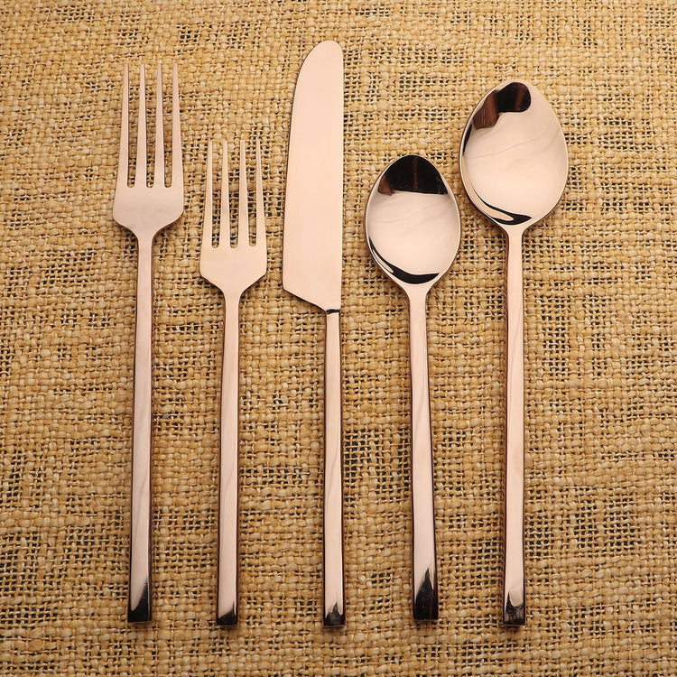 Jason PVD Flatware, 5-Pc. Place Setting - Modern Home & Kitchen
