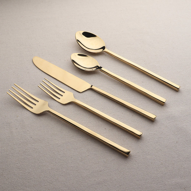 Jason PVD Flatware, 5-Pc. Place Setting - Modern Home & Kitchen