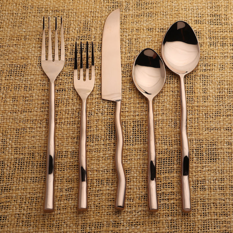Tedpole PVD Flatware, 5-Pc. Place Setting - Modern Home & Kitchen