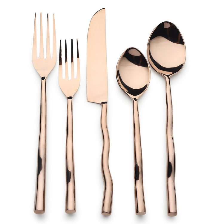 Tedpole PVD Flatware, 5-Pc. Place Setting - Modern Home & Kitchen