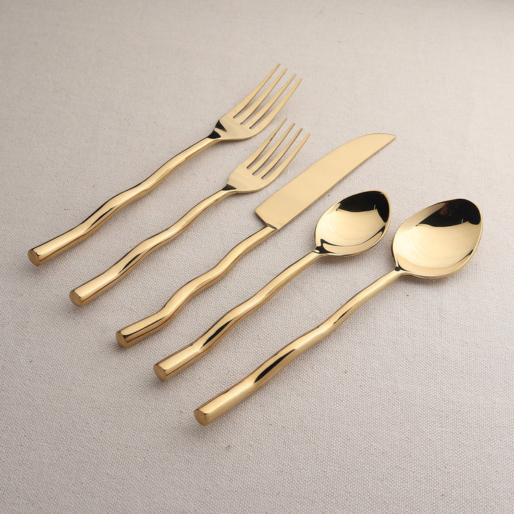 Tedpole PVD Flatware, 5-Pc. Place Setting - Modern Home & Kitchen