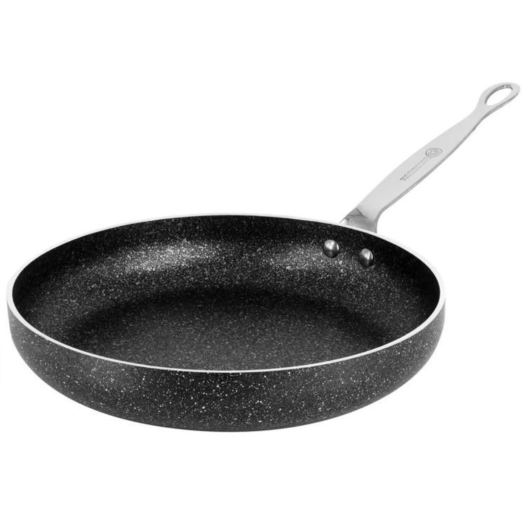Jupiter Gear Home 7-piece non-stick aluminum cookware set with silver pots and pans, including lids and handles.